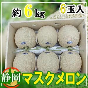 静岡県産　マスクメロン　6玉入り　約6㎏